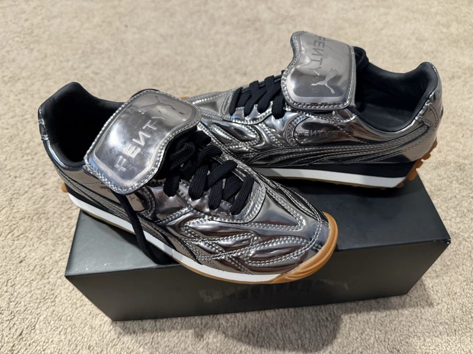 Puma X Fenty Avanti C Plata envejecida EE. UU. Talla 4,5 usado una vez Foto 4 de 4