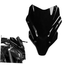 Motorcycle Windshield Deflector with Bracket Windscreen Fit for MT-07 Black