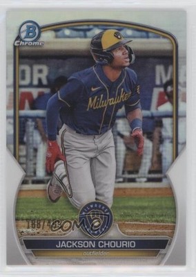2023 Bowman Chrome Prospects Refractor 188/499 Jackson Chourio #BCP-76 0ui8