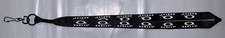  1 NEW OAKLEY SUNGLASSES BLACK  WHITE LANYARD - ID / BADGE HOLDER / KEYCHAIN