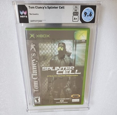 Tom Clancy's Splinter Cell 1st Print Xbox 2002 WATA 9.6 A+ RARE  no CGC PSA VGA