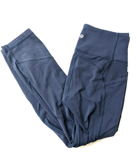 Lululemon Leggings Womens 8 Blue All The Right Places Crop II W6AMYS Athleisure - Picture 2 of 4