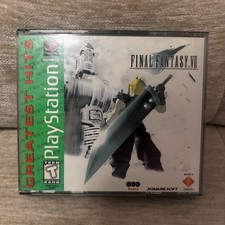 Squaresoft Final Fantasy VII PlayStation 1 Greatest Hits 3 Discs Manual NTSC