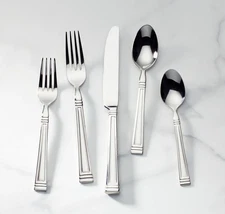 Lenox Esquire 5-Pc Place Setting Flatware Set Mirrored 18/10 Stainless Steel