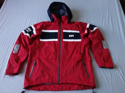 helly hansen helly tech protection sailing yachting jacket red L