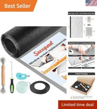 Window Screen Repair Kit, 39" x 78" Screen Door Mesh Replacement Kit, Durable...