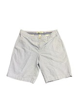 Jos A Bank 1905 Men's Light Blue Flat Front Chino Shorts Size 34