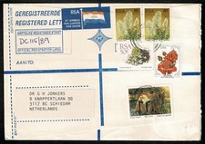 SOUTH AFRICA 1989 Registered cover cancel Montagu to the Netherlands SG72X