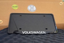 Volkswagen 3d License Plate Frame Glossy Black Acrylic Handmade In Usa