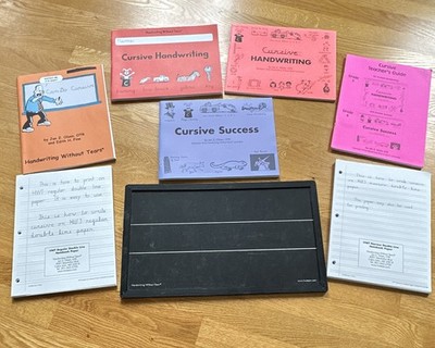 Handwriting Without Tears Cursive Lot Workbooks Teacher's Guide Chalkboard ++
