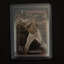 Tyler Cropley RC 2024 Topps Chrome - Sepia Refractor - #148 - Royals