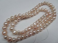 15 3/4" Strand 5-6mm Long Freshwater Pearls Potato SD Natural Peach 97 DNG