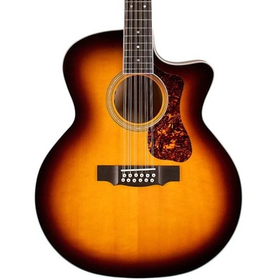 Guild F-2512CE Deluxe 12-String Jumbo A/E Guitar, Spruce Top, Antique Sunburst