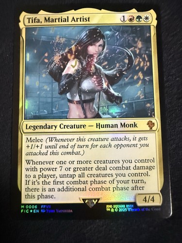 Tifa Martial Artist 0006 Traditional Foil Mythic MTG Final Fantasy FIC NM