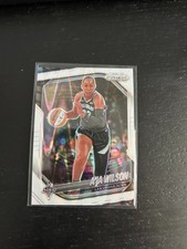 2025 Panini Prizm WNBA - A'ja Wilson #76 White Seismic Prizm