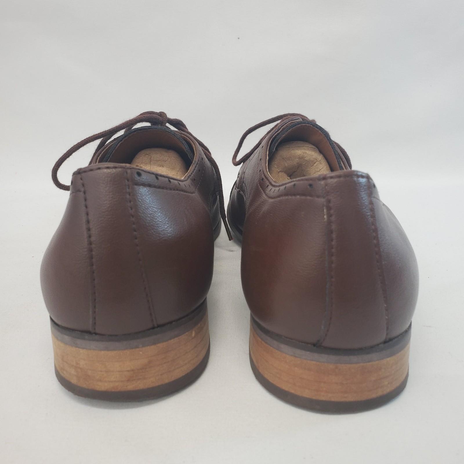 SAOLA Scarpe eleganti Will’s Vegan Derby da città in pelle castagno taglia 42 US 9 da uomo