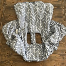 Baby IcoPUCA Gray White Chevron Shopping Cart Cover One Size Soft Padded