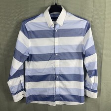 Tommy Hilfiger Shirt Mens Large 15.5 32/33 ColorblockTH Flex Supima Slim Stretch