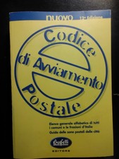 NUOVO CODICE DI AVVIAMENTO POSTALE - Libro-elenco di codici postali