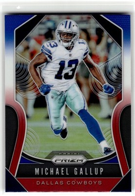 Michael Gallup 2019 Panini Prizm #34 Dallas Cowboys Red White and Blue