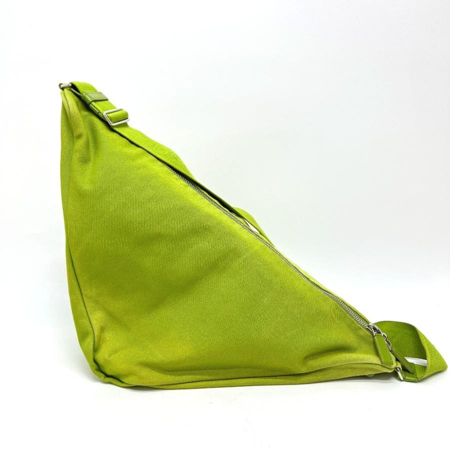 Prada 2VY007 Embossed Triangle Logo Green Shoulder Crossbody Bag thumbnail 2