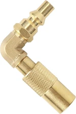 1/4" RV Quick Link Adapter, Propane Elbow Connect Fitting for Blackstone 17in &.