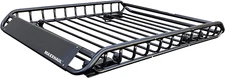 MaxxHaul 70115 Universal Steel Roof Rack Car Top Cargo Carrier Basket 150 lb