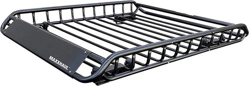 MaxxHaul 70115 Universal Steel Roof Rack Car Top Cargo Carrier Basket 150 lb