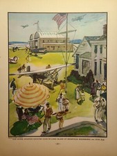 Hicksville Long Island Aviation Club Airplanes Swank Vintage Magazine Print 1937