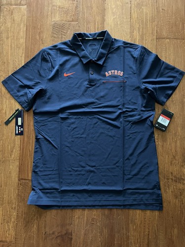 astros dri fit polo