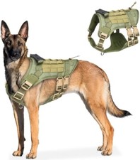 Dog Harness and Leash Military Style