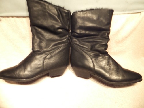 Cougar Canada schwarze Kunstleder gefütterte Winterstiefel Gr. 8 (B,M} SUPER SCHÖN - Bild 6 von 8