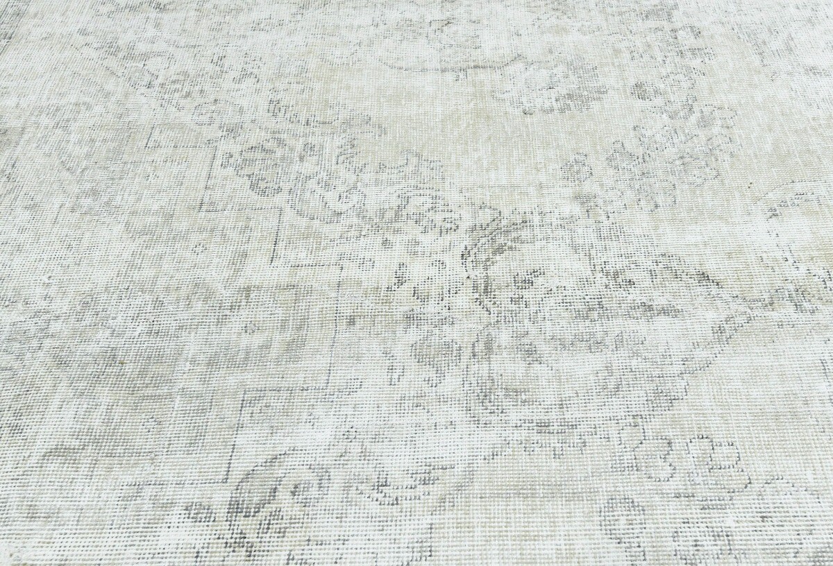 Handmade Floral Antique Muted 9'6X12'2 Distressed Vintage Oriental Rug