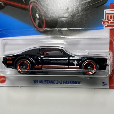 2022 Hot Wheels Red Edition #11/12 '65 Mustang 2+2 Fastback 1:64