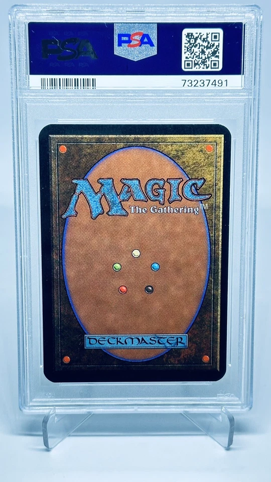 MTG Alpha Cursed Land PSA 9 Mint 1993 Graded Vintage Magic Uncommon -GradedAlpha - Image 2 of 2