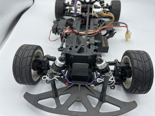 For Parts HPI RS4 FRP Chassis mit Motor und Regler Oldtimer selten - Bild 13 von 18