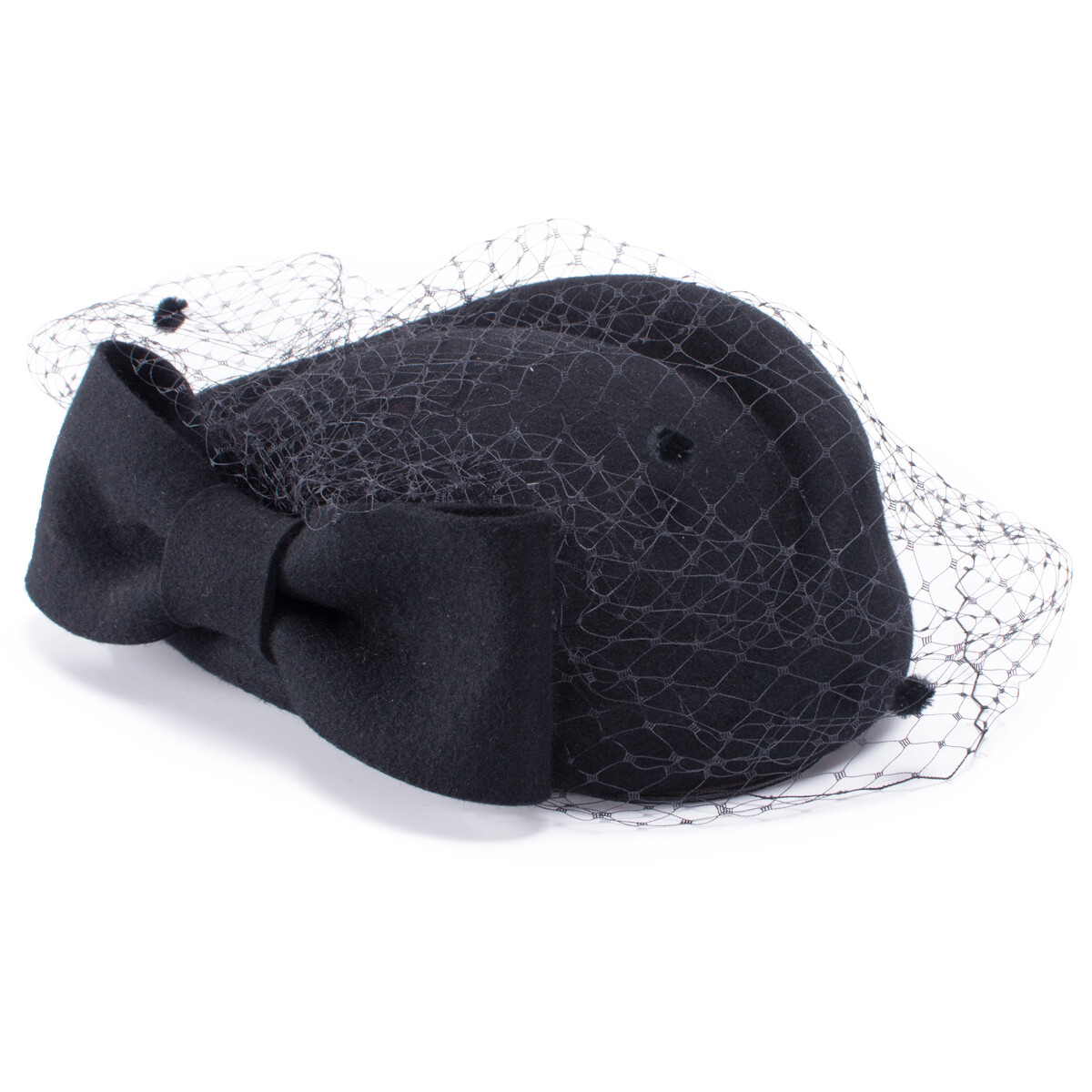 Retro Womens Dress Fascinator Wool Felt Pillbox Hat Party  display picture 1