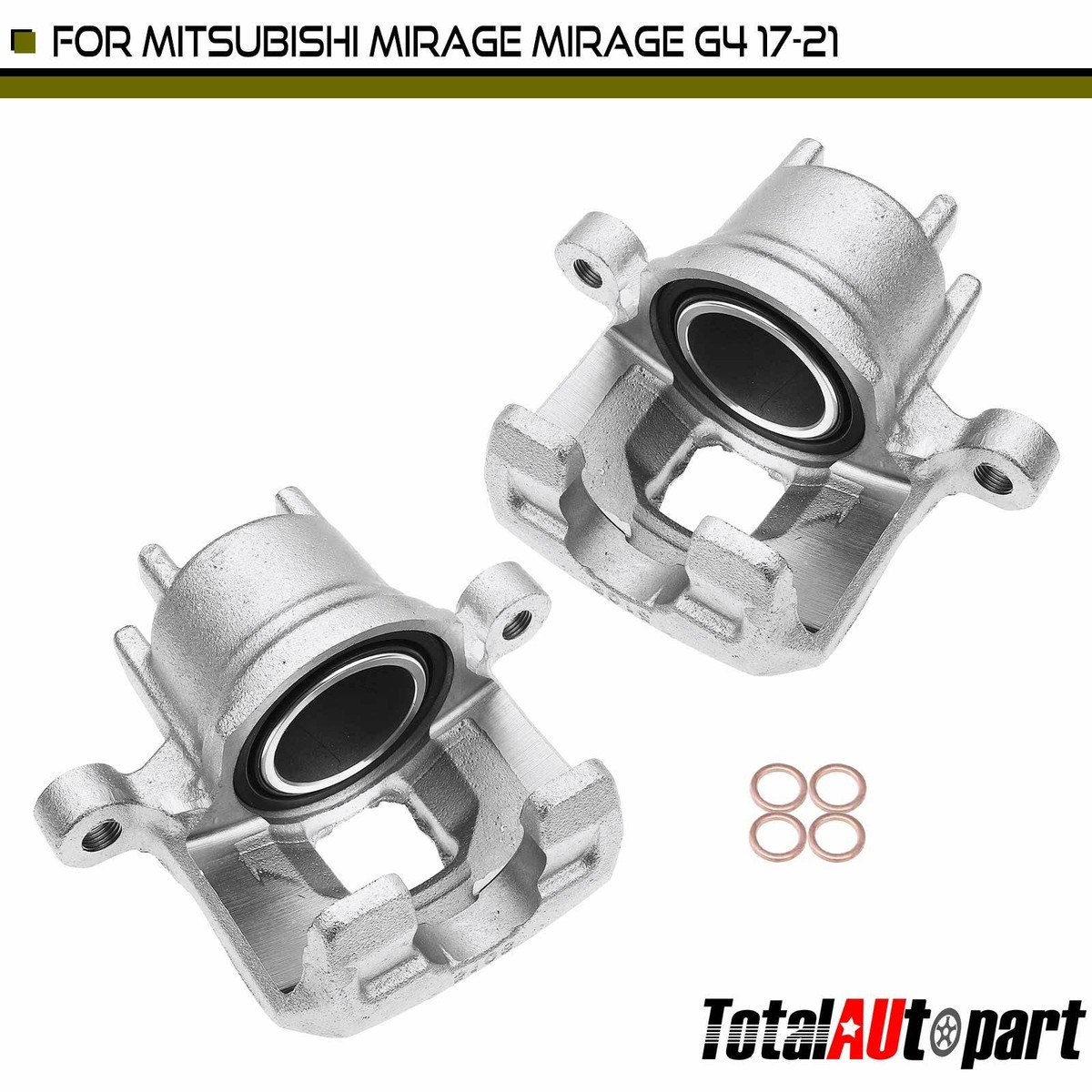 Front Brake Hardware Kit For Mitsubishi Mirage 2014-2017 & Dodge Attitude 2015-2019