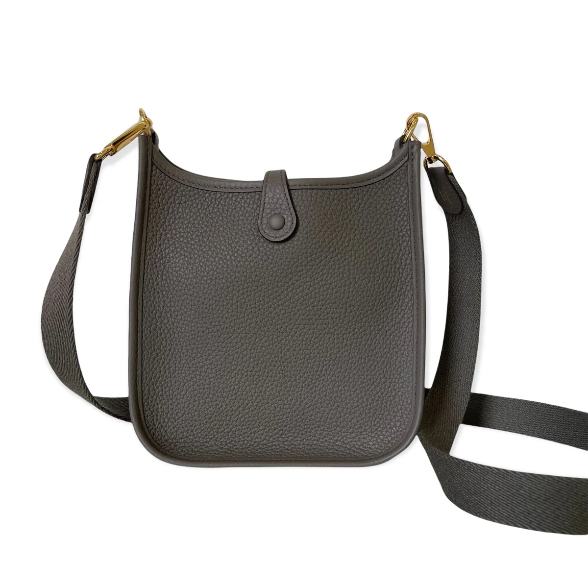 Hermés Evelyne III TPM Mini 16 in Etain Grey Taurillon Clemence e  with Copper Strap - SOLD