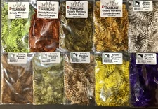 HARELINE NATURAL GRIZZLY MINI MARABOU. YOU PICK THE COLOR. FLY TYING. BONEFISH. 