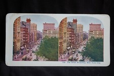 Stereo pair Original stereo image People architecture historic New York city 6
