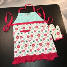 American Girl Williams Sonoma Star Baker Apron Hot Pad Set Girl's Multi Color