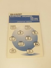 Sharp Electronic Organizer Operation Manual for Models YO-300 YO-310 Manual Only