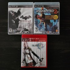 Final Fantasy 13 XII Sony PlayStation 3 Batman Arkham City PS3 Uncharted 2 PS3