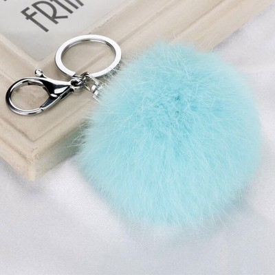 Ogquaton Poil Boule Pompon Charme Tassel Pendentif Porte-cl/és pour Fille Voiture Porte-cl/és Sac /À Main Accessoire Noir Durable et Utile