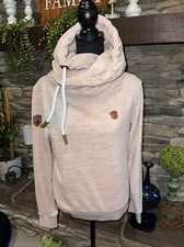 Naketano  Brave New World  women's hoodie size M Tan color fleece