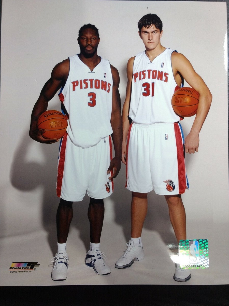 BEN WALLACE & DARKO MILICIC Detroit Pistons 8X10 PHOTO