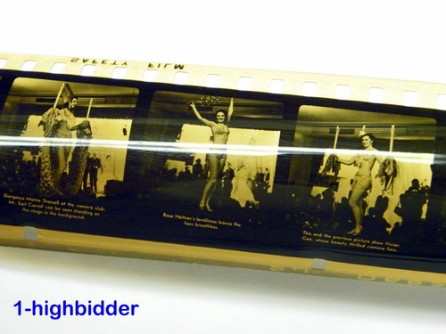 Vintage 1940 Backstage Earl Carroll 3D Tru-Vue Film Reel Stereoview Burlesque - Picture 8 of 11
