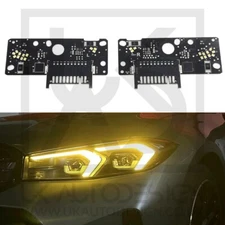 BMW 3 Series CSL Style Yellow DRL Module Set LED Headlights (G20/G21 LCI)