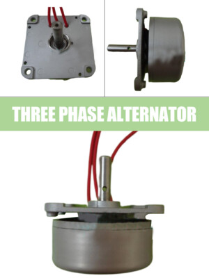 3-Phase Outdoor Handkurbel Generator Permanentmagnet Dynamo Windkraftanlage Neu